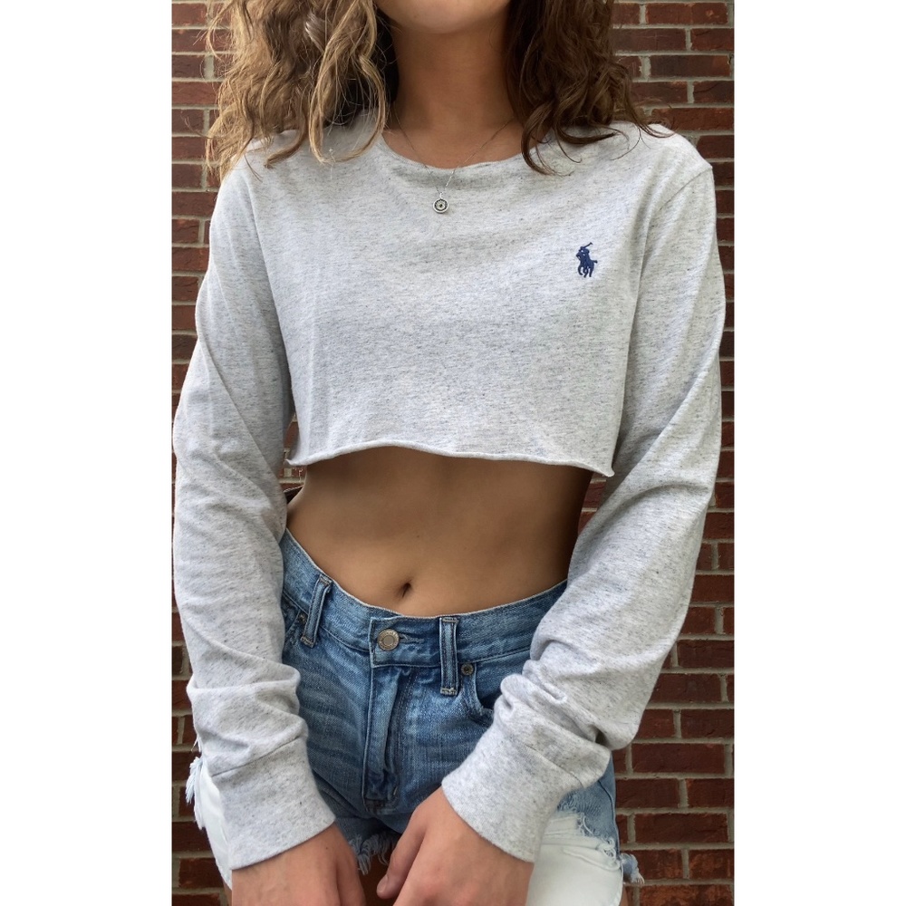 Vintage Polo Ralph Lauren Heather Long Sleeve Crop